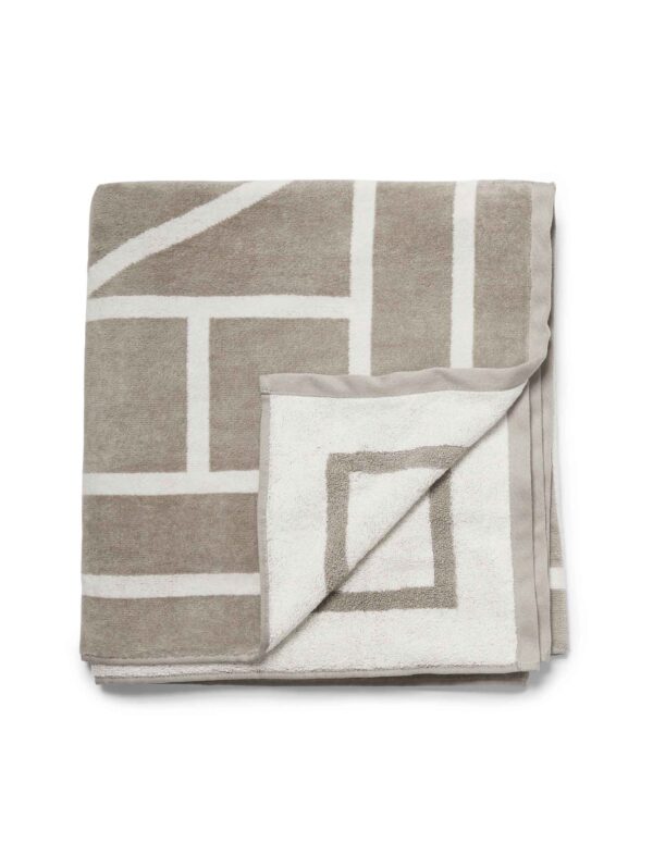 Biarritz beach towel grey Totême