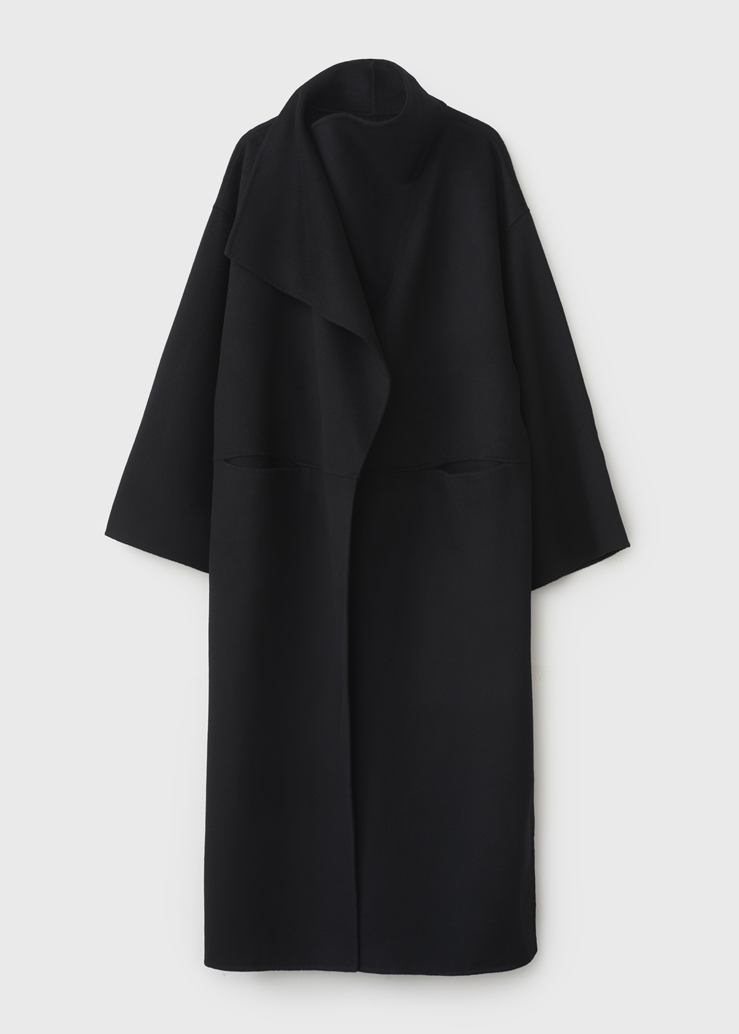 Signature wool cashmere coat black - Totême