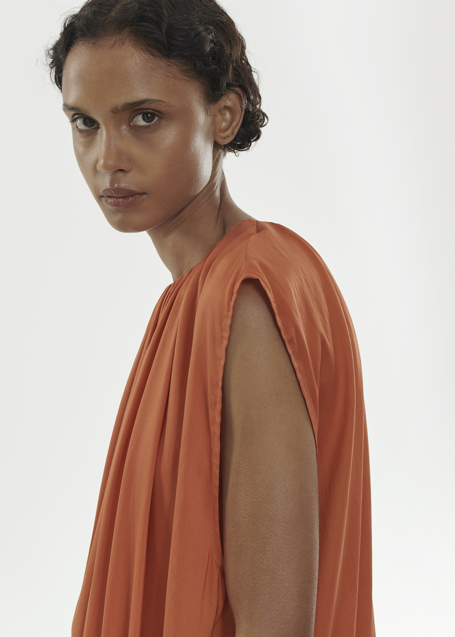 Pretoria dress orange Totême