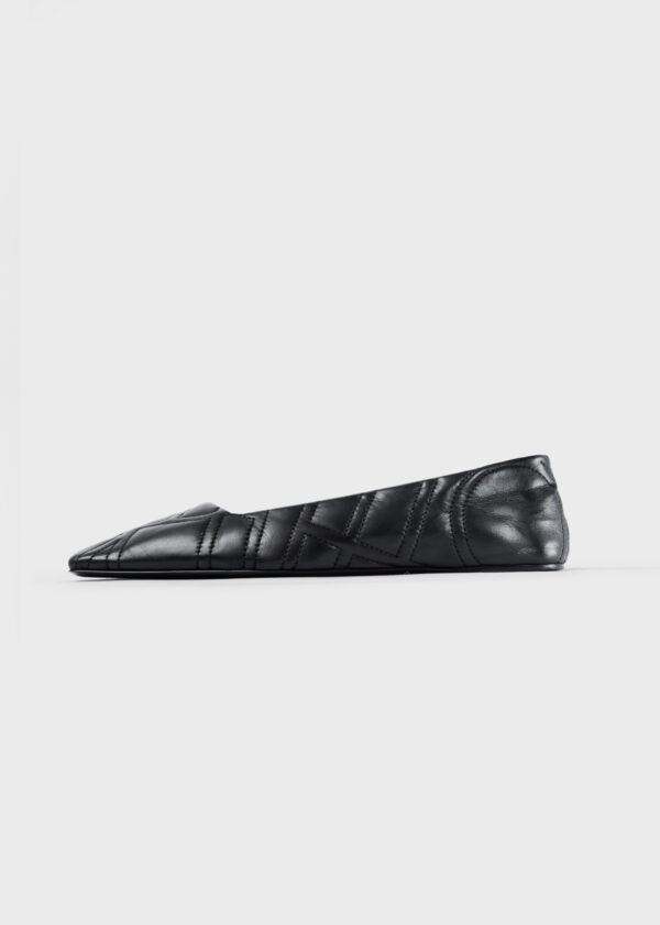 The Quilted Ballerina - TotÃªme in 2020 | Ballerina flats, Boot sandals, Black flats